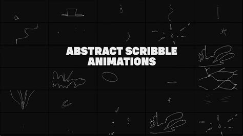 Abstract Scribble Animations Is Modern Stock Footage Sbv 347037133