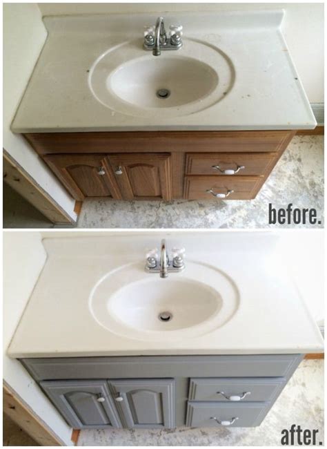 Your bathroom cabinet's appearance is a bit outdated! Give Your Bathroom a Budget-Freindly Makeover | ConfettiStyle