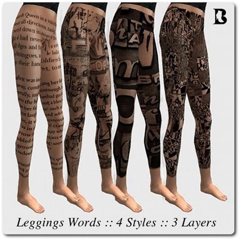 I included a full perm tattoo layer sample. Leggings Words Tattoo 4 Styles 3 Layers by Vlad Blackburn | Teleport Hub - Second Life Freebies