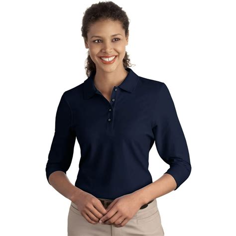 Port Authority Port Authority Womens Classic Silk Touch 34 Sleeve