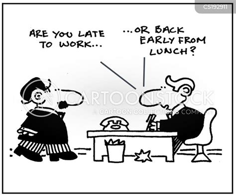 Late To Work Cartoons And Comics Funny Pictures From Cartoonstock
