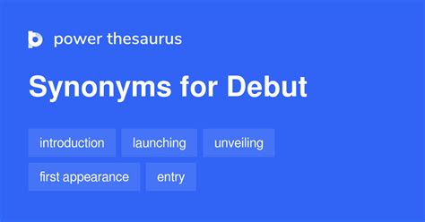 9 Adjective Synonyms For Debut