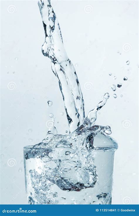 Water Splash Glass Stock Image Image Of Isolated Motion 113514841