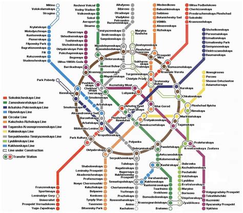 Moscow Metro Map English Moscow Metro Map In English Russia