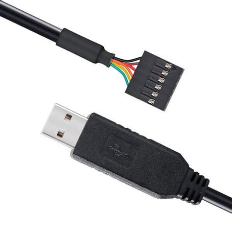 Ftdi Usb To Ttl Serial 5v Adapter Cable With 6 Pin 01 Inch Pitch Female Socket Header 1 주