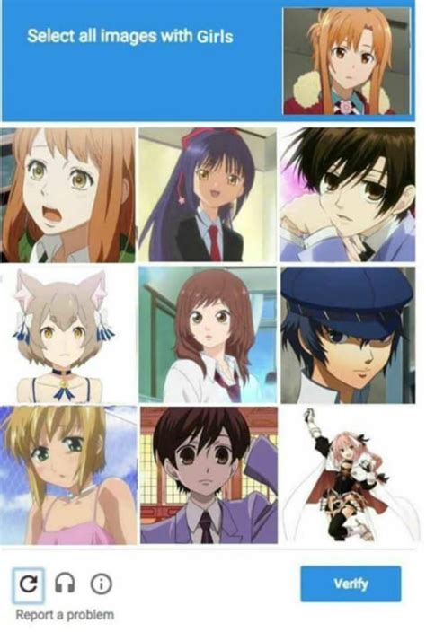 Captcha Level Impossible Trap Anime Memes Anime Funny Anime Traps