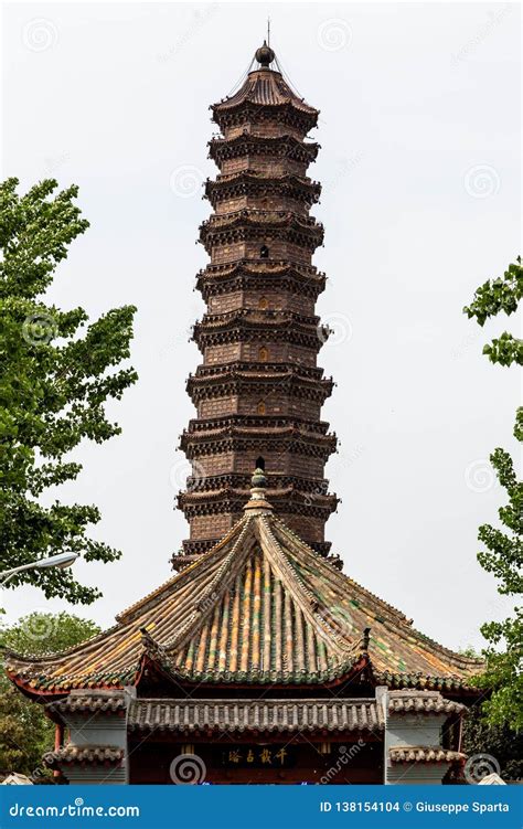 The Iron Pagoda Of Kaifeng Henan China Stock Photo Image Of Asian