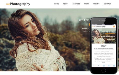 Photography Website Templates Tutoreorg Master Of Documents