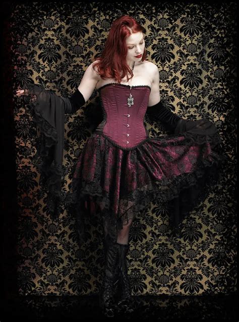 Vampire Goth Victorian Style Dark Purple Gothic Corset Prom Dresses