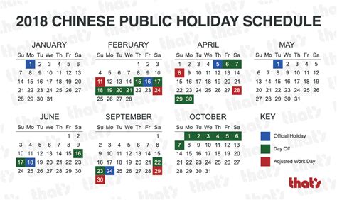 Public holiday, long weekend and calendar information. China, Here Are Your 2018 Public Holidays - That's Shanghai
