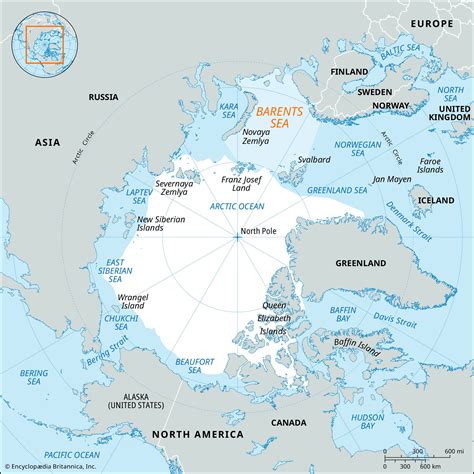 Barents Sea Map Depth And Facts Britannica