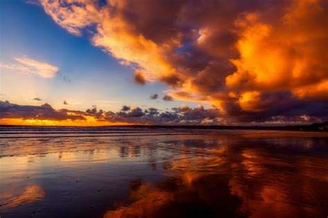 Download Orange Clouds At Sunset Royalty Free Stock Photo And Image