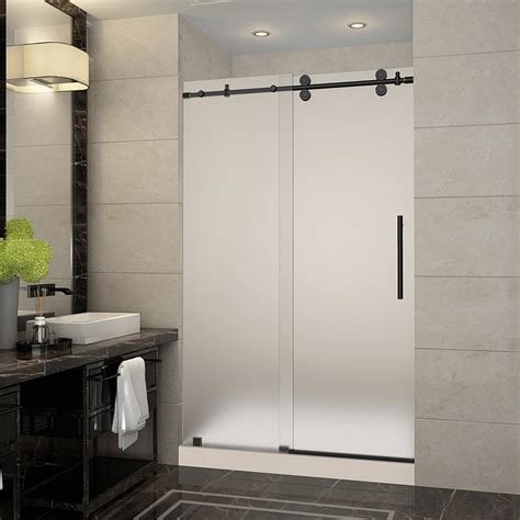 When you install a frameless glass shower door, you're adding a simple frameless shower doors faqs. Aston Langham 48 in. x 36 in. x 77.5 in. Frameless Sliding ...