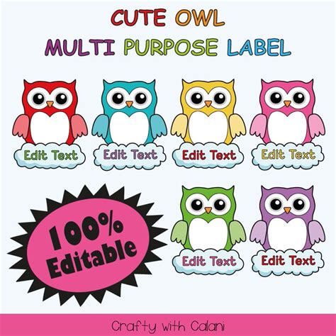If you have your label sheets to print but need away to format the information you want printed, we can help. Multi Purpose Classroom Label, Cute Owl Theme Classroom, Classroom Label Template, Owl Label ...