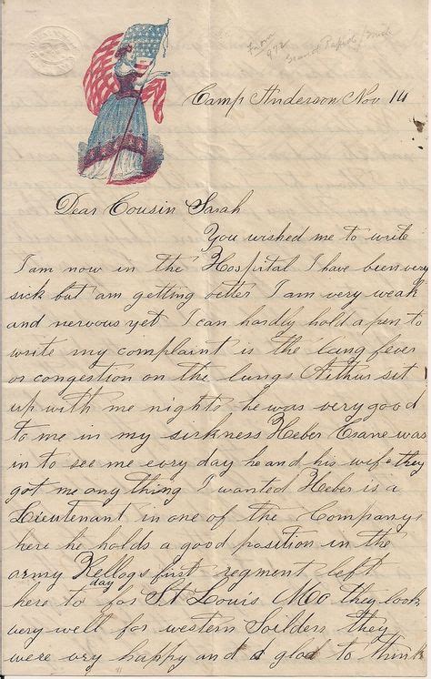 Civil War Letter From Soldier In The Michigan 3rd Cavalry Mustered In