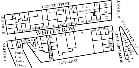 Jack The Ripper Map 1888 Map Of Whitechapel And Spitalfields