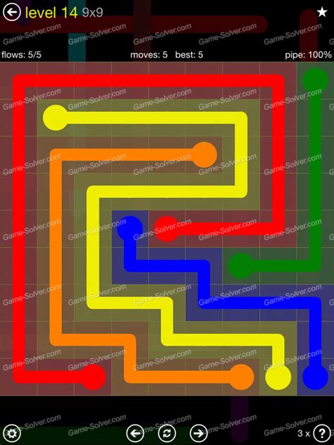 Flow Extreme Pack 2 9x9 Level 14 Game Solver