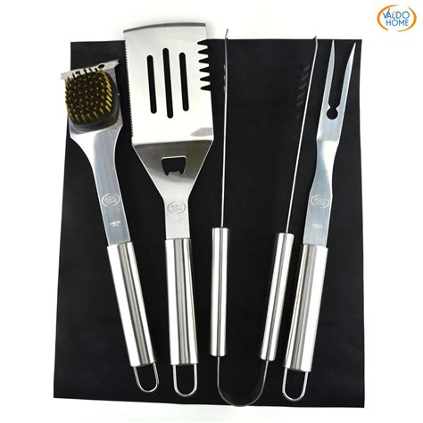 Stainless Steel Bbq Grill Tools Set 5 Piece Grilling Tool Accessories