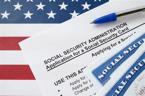 Premium Photo United States Social Security Number Cards Lies On