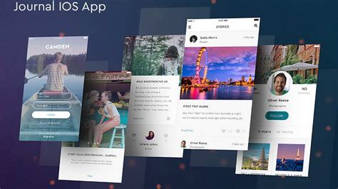 Ideas that stand out now: Free Journal App UI KIt Sketch · Pinspiry