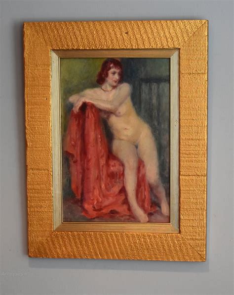 Antiques Atlas Oil Painting Of A Nude By Georges Aufray