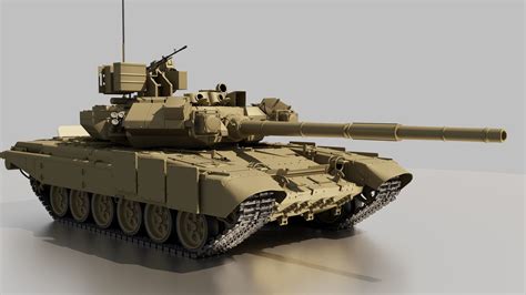 T 90 Tank 3d Model Cgtrader