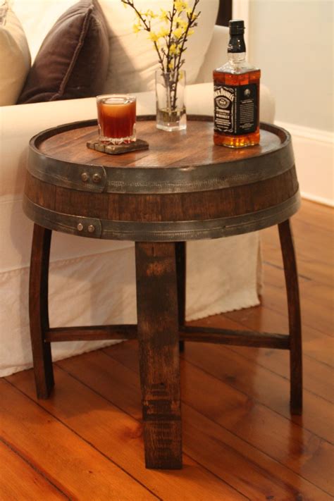 Build a podium plans diy oak barrel coffee table plans oak barrel coffee table plans. Handcrafted Oak Whiskey Barrel End Table | Wine barrel ...