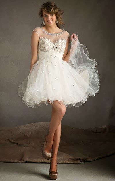 Whether you're considering wearing a. Myfashion Notes: Short Lace Wedding Dress Feminine Style ...