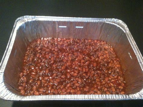 Reviews for photos of baked beans with ground beef. Cowboy baked beans!!! 1lb ground beef browned. 2 28oz cans Bushes Homestyle Beans. 1 bottle ...