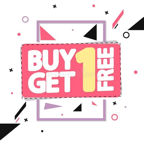 Buy 1 Get 1 Free Sale Banner Design Template Discount Tag Great
