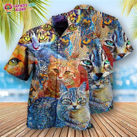 Cat Mosaic Amazing Hawaiian Shirt Trendy Aloha Trendy Aloha