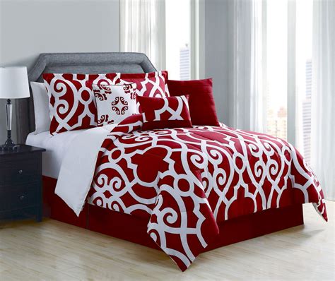 Red And White Comforter Most Popular Home Design Ideas Renovations