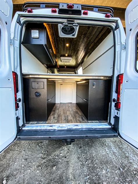 Ample Storage In This Promaster 159 Extended Full Garage In The Back