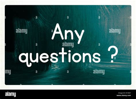 Any Questions Concept Stock Photo Alamy