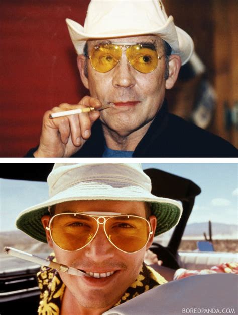 American Journalist And Author Hunter S Thompson And Actor Johnny Depp In Fear And Loathing In