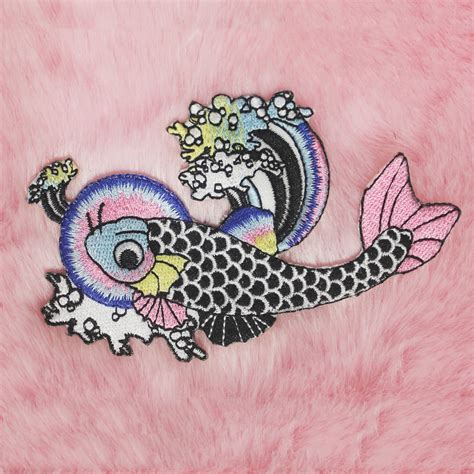Koko Kawaii Koi Iron On Embroidery Patch Kokopiecoco