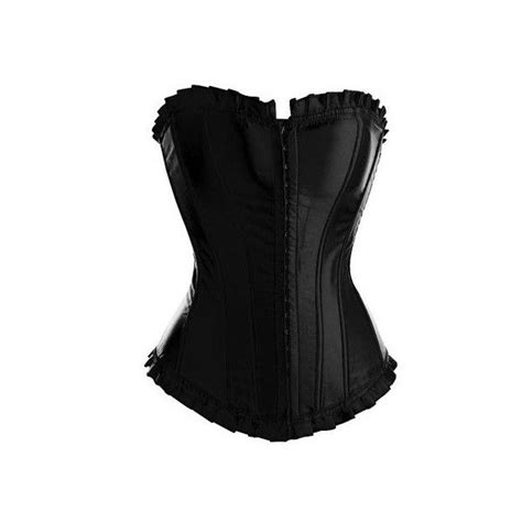 see this and similar tops black satin corset top with pleated trim no quibble returns buy