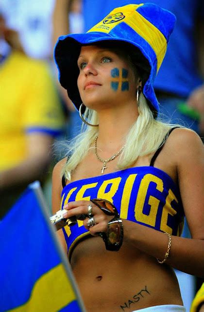 wags and sport beauties swedish hot fans at euro 2016
