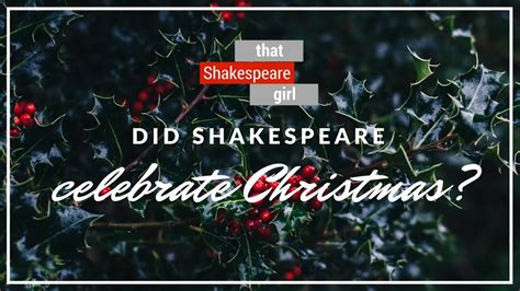 William shakespeare as engraved by samuel cousins, after a painting attributed to joseph taylor. Did Shakespeare Celebrate Christmas? - YouTube