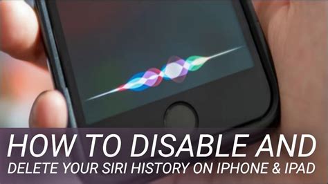 How To Disable And Delete Your Siri History On IPhone IPad YouTube