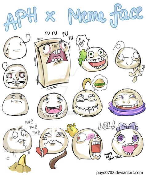 Aph Mochi And Meme Faces By Puyo0702 On Deviantart