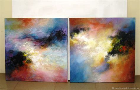Abstract Painting On Canvas Beautiful Abstract Wall Living