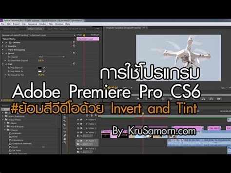 This has professional enterprise level functions to support movie editing. Adobe Premiere Pro CS6 #4 ย้อมสี Effect ด้วย Invert and ...