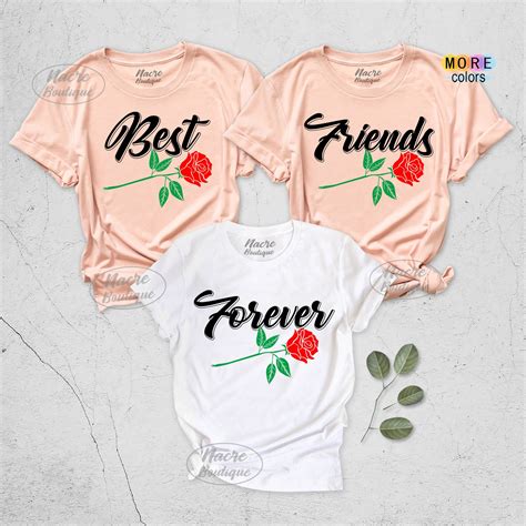 Mejores Amigos Para Siempre Camisas Camisas Bff Camisa Etsy