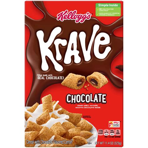 Kelloggs Krave Cereal Chocolate 114oz