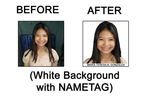 Id Pictures 2x24pcs 1x1 8pcs With Nametag And White Background