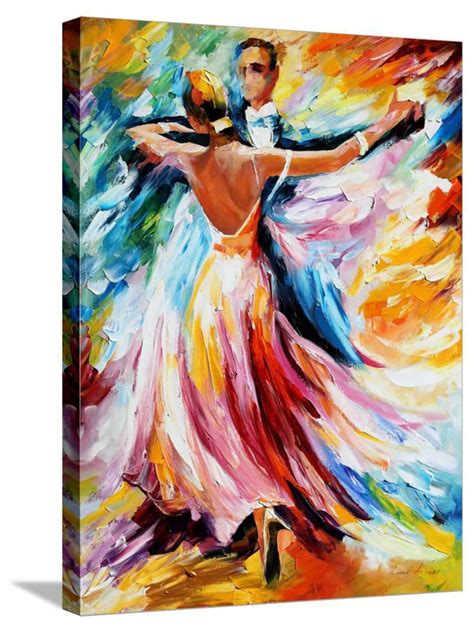 Dance Waltz Stretched Canvas Print Wall Art By Leonid Afremov Walmart