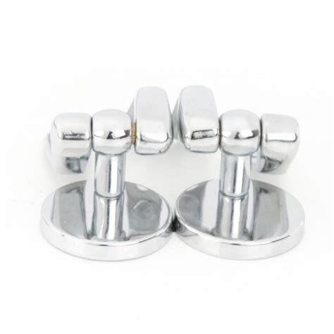 Solid Brass Pair Toilet Seat Hinge Replacement Chrome Renovators Supply