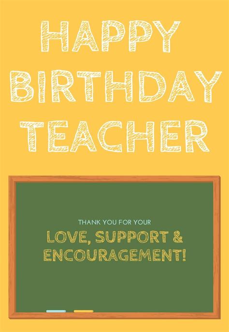 Free Printable Teachers Birthday Cards — Printbirthdaycards