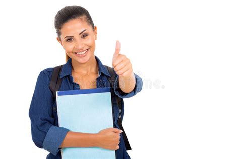 Student Thumbs Up Stock Image Image Of Modern Attractive 41462047